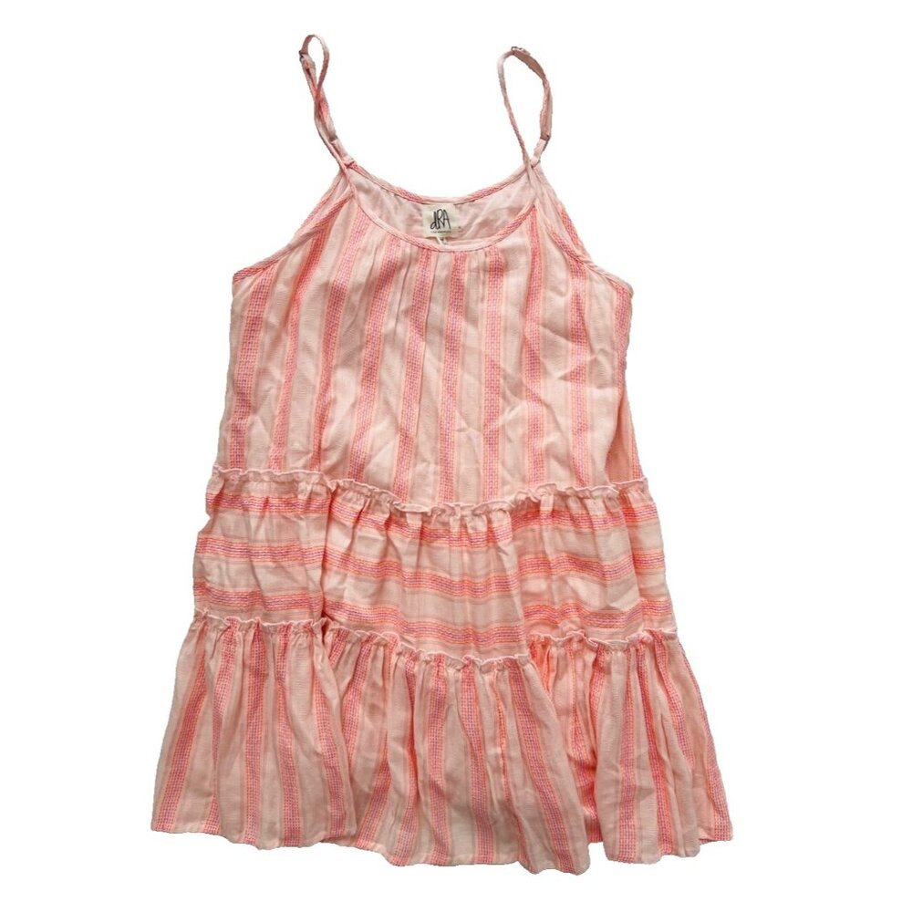 dRA Los Angeles Nathalia Tiered Striped Ruffled Dress ( M )